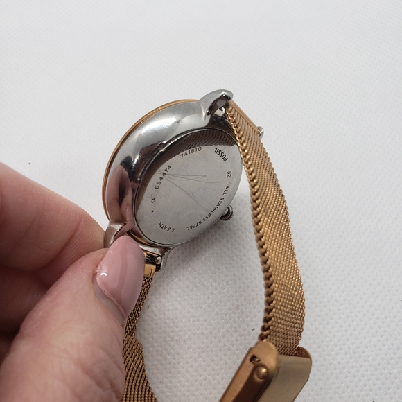 Fossil Jacqueline Wink Eye Gold Ladies Watch - Picture 6 of 10